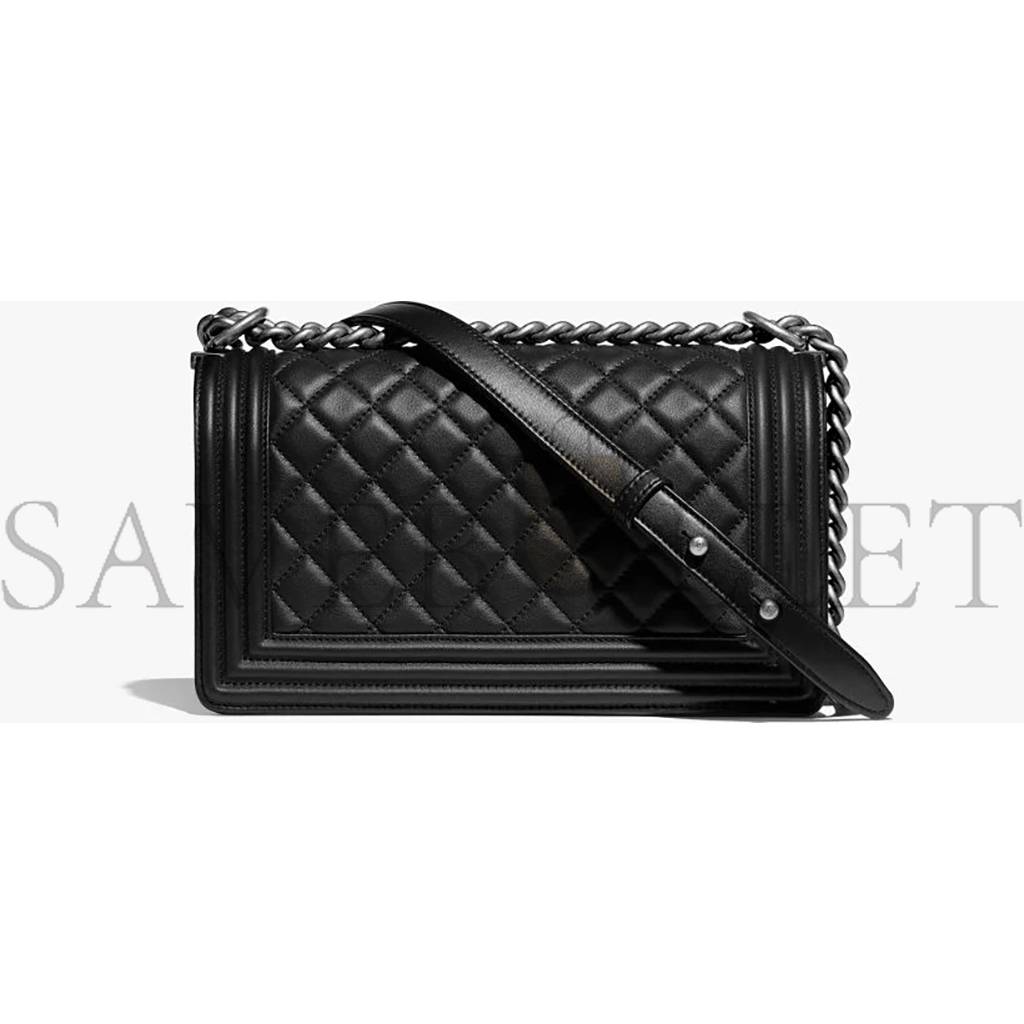 Ch*el boy lambskin silver hardware a67086 y09953 94305 （25*15*9cm）